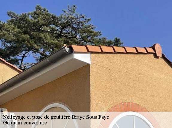 Nettoyage et pose de gouttière  braye-sous-faye-37120 Germain couverture