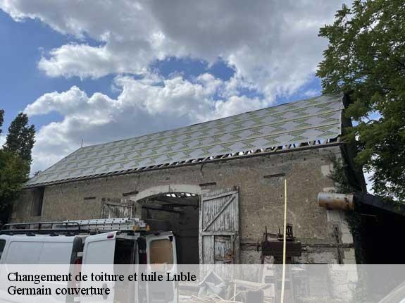 Changement de toiture et tuile  luble-37330 Germain couverture