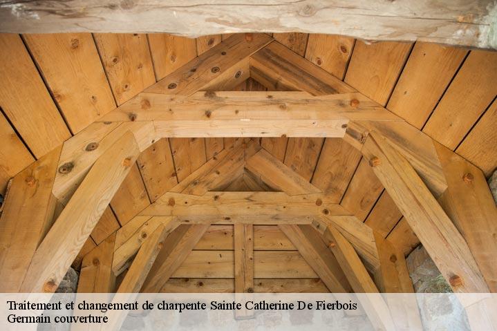 Traitement et changement de charpente  sainte-catherine-de-fierbois-37800 Germain couverture