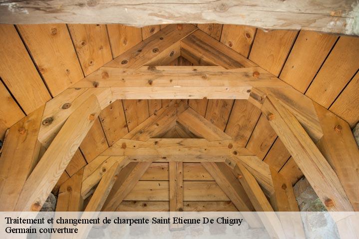 Traitement et changement de charpente  saint-etienne-de-chigny-37230 Germain couverture