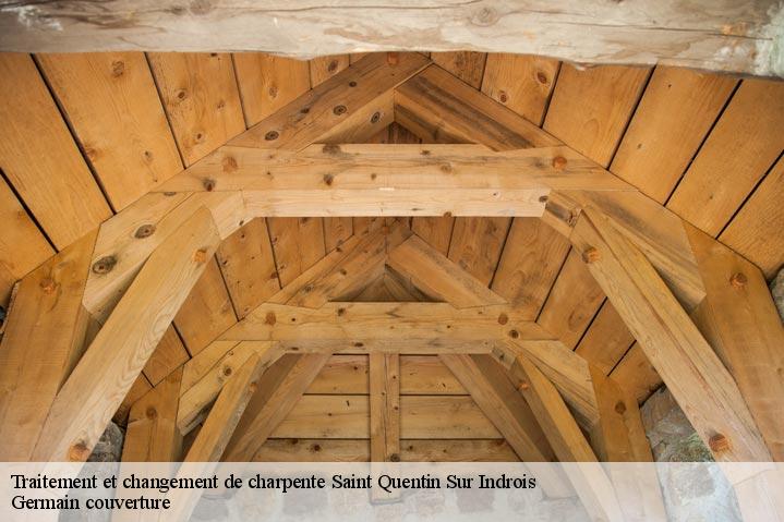 Traitement et changement de charpente  saint-quentin-sur-indrois-37310 Germain couverture